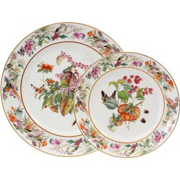 Conjunto Prato Raso e Sobremesa Paço Real 4 peças de cada Vista Alegre Conjunto Prato Raso e Sobremesa Paço Real 4 peças de cada Vista Alegre