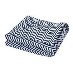 Edredom Estampado Dupla Face Chevron Marinho 100% Algodão - 1 peça Edredom Estampado Dupla Face Chevron Marinho 100% Algodão - 1 peça