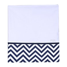 Cueiro em Malha Dupla Penteada Chevron Marinho, 100% Algodão - 1 peça Cueiro em Malha Dupla Penteada Chevron Marinho, 100% Algodão - 1 peça