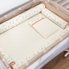 Kit Para Cercadinho Raposa com Enchimento Fofinho e 100% Algodão - 06 Peças Kit Para Cercadinho Raposa com Enchimento Fofinho e 100% Algodão - 06 Peças