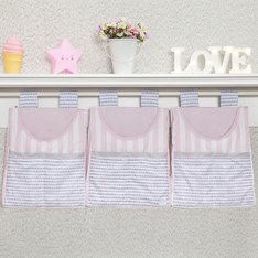 Porta Fraldas Cisne Rosa e Cinza para varão - 3 Peças Porta Fraldas Cisne Rosa e Cinza para varão - 3 Peças