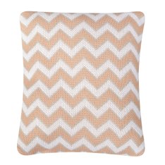 Enfeite Decorativo Tricot Chevron Rosê e Branco - 1 Peça Enfeite Decorativo Tricot Chevron Rosê e Branco - 1 Peça