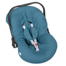 Capa Bebê Conforto e Protetor de Cinto Verde Ajustável 100% Algodão - 3 Peças Capa Bebê Conforto e Protetor de Cinto Verde Ajustável 100% Algodão - 3 Peças