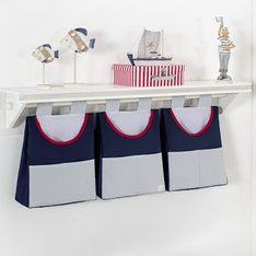 Porta Fraldas Varão Navy Marinho, Cinza e com detalhes em Vermelho- 3 Peças Porta Fraldas Varão Navy Marinho, Cinza e com detalhes em Vermelho- 3 Peças