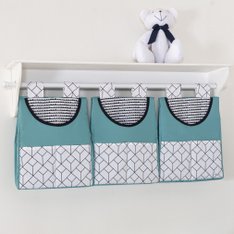 Porta Fraldas Varão Rex Verde com Estampa Geométrica e Ondinha Preto Exclusivo- 3 Peças Porta Fraldas Varão Rex Verde com Estampa Geométrica e Ondinha Preto Exclusivo- 3 Peças