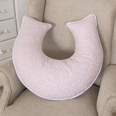 Apoio de Amamentar Bird Rosê com Estampa na cor Branca, Exclusivo - 1 Peça Apoio de Amamentar Bird Rosê com Estampa na cor Branca, Exclusivo - 1 Peça