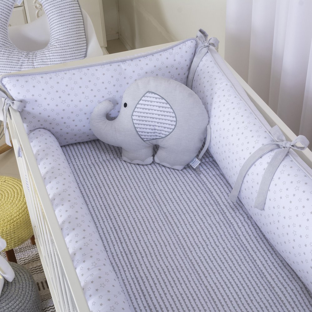 Kit-Berco-Elefantinho-Amarelo Enxoval-De-Bebe Luminarias Menino  Enxoval-De-Bebe Luminarias | Cheirinho de Neném