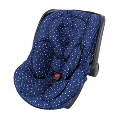 Capa Anatômica Sweet Dream Marinho para Bebê Conforto Acolchoada e Ajustável -1 Peça Capa Anatômica Sweet Dream Marinho para Bebê Conforto Acolchoada e Ajustável -1 Peça