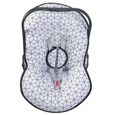 Capa Bebê Conforto e Protetor de Cinto Rex Ajustável e com Babado 100% Algodão - 3 Peças Capa Bebê Conforto e Protetor de Cinto Rex Ajustável e com Babado 100% Algodão - 3 Peças