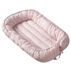 Ninho Redutor de Berço Bird Estampa em Bolinhas assimétricas Brancas Portátil 100% Algodão - 1 Peça Ninho Redutor de Berço Bird Estampa em Bolinhas assimétricas Brancas Portátil 100% Algodão - 1 Peça