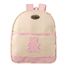 Mochila Ursinho Rosa Bordada, Exclusiva e Emborrachado 100% PVC - 1 Peça Mochila Ursinho Rosa Bordada, Exclusiva e Emborrachado 100% PVC - 1 Peça