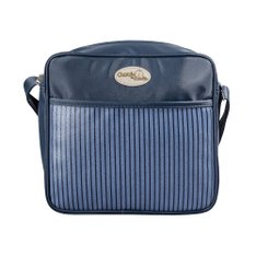 Bolsa Listras Marinho P Exclusiva com Alça Transversal Regulável 100% PVC - 1 Peça Bolsa Listras Marinho P Exclusiva com Alça Transversal Regulável 100% PVC - 1 Peça