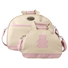 Jogo de Bolsas Ursinho Rosa - 2 peças Jogo de Bolsas Ursinho Rosa - 2 peças