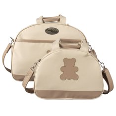 Jogo de Bolsas Ursinho Cáqui - 2 peças Jogo de Bolsas Ursinho Cáqui - 2 peças