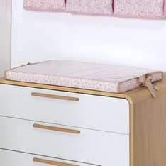 Trocador Conto de Fadas com Estampa Floral Rosê e Plástico Impermeável Removível - 1 Peça Trocador Conto de Fadas com Estampa Floral Rosê e Plástico Impermeável Removível - 1 Peça