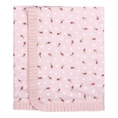 Manta Estampada Florzinha, Tecido 100% Algodão com forro em Malha - 1 peça Manta Estampada Florzinha, Tecido 100% Algodão com forro em Malha - 1 peça
