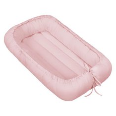 Ninho Portátil Rosê com Bordas super Fofinhas 100% Algodão - 1 Peça Ninho Portátil Rosê com Bordas super Fofinhas 100% Algodão - 1 Peça