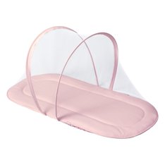 Colchonete com Mosquiteiro Rosê, Forro Impermeável 100% Algodão - 1 peça Colchonete com Mosquiteiro Rosê, Forro Impermeável 100% Algodão - 1 peça
