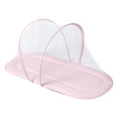 Colchonete com Mosquiteiro Rosa, Forro Impermeável 100% Algodão - 1 peça Colchonete com Mosquiteiro Rosa, Forro Impermeável 100% Algodão - 1 peça