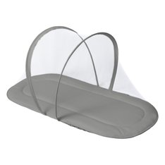 Colchonete com Mosquiteiro Chumbo, Forro Impermeável 100% Algodão - 1 peça Colchonete com Mosquiteiro Chumbo, Forro Impermeável 100% Algodão - 1 peça