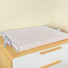 Trocador Bee Estampado Rosê, Plastificado e Impermeável, 100% Algodão - 1 Peça Trocador Bee Estampado Rosê, Plastificado e Impermeável, 100% Algodão - 1 Peça