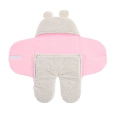 Saco Dorminhoco Rosa para bebê revestido de Malha e Sherpa - 1 Peça Saco Dorminhoco Rosa para bebê revestido de Malha e Sherpa - 1 Peça
