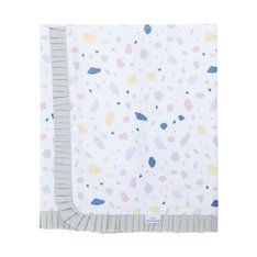 Manta Estampada Terrazzo Com Tecido 100% Algodão com forro em Malha - 1 Peça Manta Estampada Terrazzo Com Tecido 100% Algodão com forro em Malha - 1 Peça
