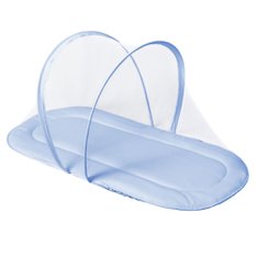 Colchonete C/ Mosquiteiro Azul, Forro Impermeável 100% Algodão - 1 peça Colchonete C/ Mosquiteiro Azul, Forro Impermeável 100% Algodão - 1 peça