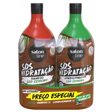 Kit Shampoo+Condicionador Salon Line SOS To Podendo Liso Extremo 1lt Kit Shampoo+Condicionador Salon Line SOS To Podendo Liso Extremo 1lt
