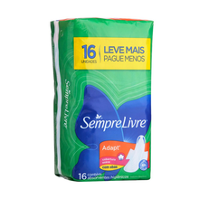 Absorvente Sempre Livre Adapt Cobertura Suave com Abas - 16 Unidades Absorvente Sempre Livre Adapt Cobertura Suave com Abas - 16 Unidades