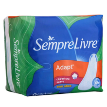 Absorvente Sempre Livre Adapt Cobertura Suave sem Abas - 8 Unidades Absorvente Sempre Livre Adapt Cobertura Suave sem Abas - 8 Unidades