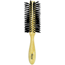 Escova de Cabelo Madeira Ricca Nylon Meia Lua - Ref: 415 Escova de Cabelo Madeira Ricca Nylon Meia Lua - Ref: 415