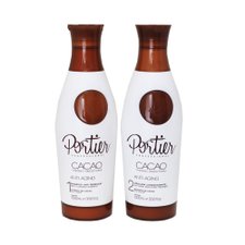 Kit Progressiva Escova Cacao 2x1L - Portier Kit Progressiva Escova Cacao 2x1L - Portier