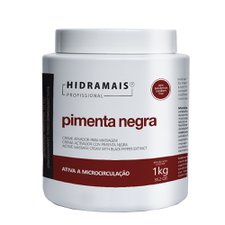 Creme de Massagem Pimenta Negra 1kg - Hidramais Creme de Massagem Pimenta Negra 1kg - Hidramais