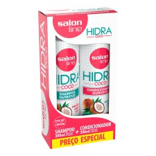 Kit Shampoo e Condicionador Hidra Coco 300ml - Salon Line Kit Shampoo e Condicionador Hidra Coco 300ml - Salon Line