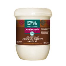 Creme Esfoliante Cristais de Quartzo e Argilas 650g - D'água Natural Creme Esfoliante Cristais de Quartzo e Argilas 650g - D'água Natural