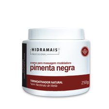 Creme de Massagem Pimenta Negra 250g - Hidramais Creme de Massagem Pimenta Negra 250g - Hidramais