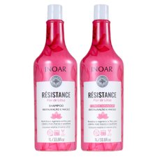 Kit Shampoo + Condicionador Résistance Flor de Lótus Salon 2000ml - Inoar Kit Shampoo + Condicionador Résistance Flor de Lótus Salon 2000ml - Inoar