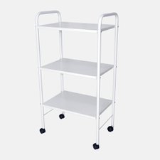 Carrinho Para Estética Branco 3 Tampos Cód. 566 - Ideal Móveis Carrinho Para Estética Branco 3 Tampos Cód. 566 - Ideal Móveis