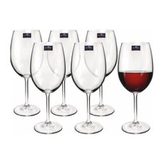 Jogo 6 Taças de Vinho Cristal Bordeaux Gastro Colibri 580ml Bohemia 4S032/580 Jogo 6 Taças de Vinho Cristal Bordeaux Gastro Colibri 580ml Bohemia 4S032/580