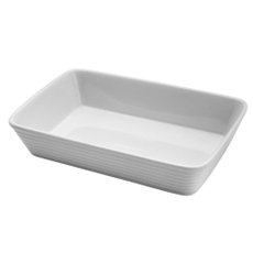 Refratário de Porcelana Linea Branco 29,5x20,5x5,5cm 8532 Lyor - 2ª Linha Refratário de Porcelana Linea Branco 29,5x20,5x5,5cm 8532 Lyor - 2ª Linha