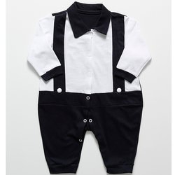 Macacão de Bebê Menino Elegante Marinho Manga Longa Macacão de Bebê Menino Elegante Marinho Manga Longa