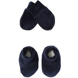 Luvinhas e Pantufas Básico Marinho Plush Luvinhas e Pantufas Básico Marinho Plush