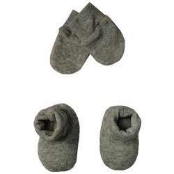 Luvinhas e Pantufas Básico Cinza Plush Luvinhas e Pantufas Básico Cinza Plush