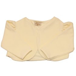 Bolero de Bebê Palha de Plush Manga Longa Bolero de Bebê Palha de Plush Manga Longa