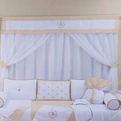 Cortina Quarto de Bebê Príncipe Urso Cáqui Cortina Quarto de Bebê Príncipe Urso Cáqui