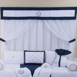 Cortina Quarto de Bebê Príncipe Urso Marinho Cortina Quarto de Bebê Príncipe Urso Marinho