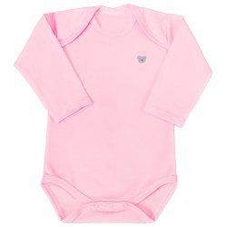 Body de Bebê Basic Manga Longa Rosa Body de Bebê Basic Manga Longa Rosa