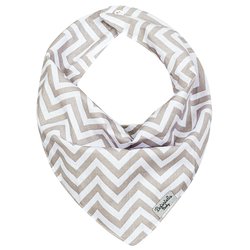 Babador Bandana Chevron Cinza Babador Bandana Chevron Cinza
