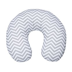 Almofada de Pescoço para Bebê Chevron Cinza Almofada de Pescoço para Bebê Chevron Cinza